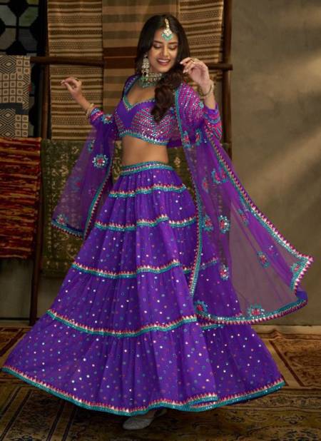 Purple Colour EUPHORIA VOL 9 Arya New Latest Designer Ethnic Wear Georgette Lehenga Choli Collection 32005